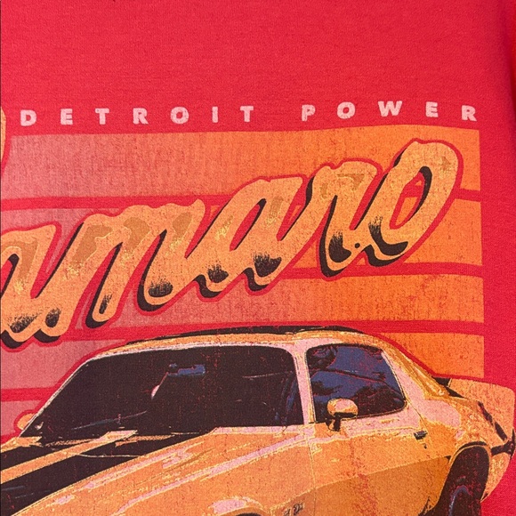 GM General Motors Chevrolet Camaro American Classic Car Red Sweatshirt size M - Picture 7 of 12
